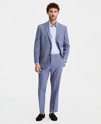 Perry Ellis Portfolio Men's Modern-Fit Nested Spring Suit - Macy's