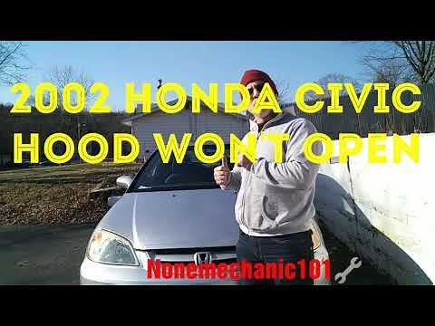 2002 Honda Civic Hood Won't Open