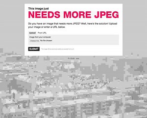 Lossify Your Images with Needs More JPEG