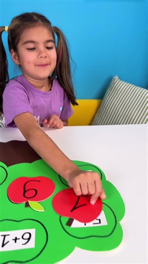 Apple Math Game! 🍎😮 Solve & Build the Tree 🌳 #shorts #fun