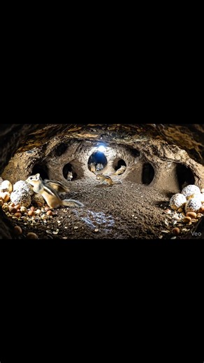 Chipmunk POV: Inside a Hidden Underground World 🐿️ | Real Burrow Camera Footage
