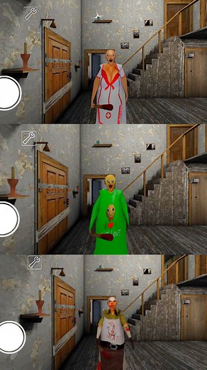 Med Baldi Mr Meat Granny Killed Me 😱🤯 | granny game game game game | #shorts #granny #gaming