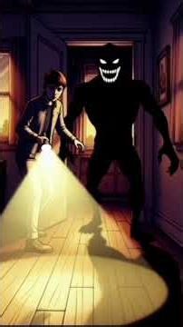 The shadow visitor 🌑 #3dcartoon #animation #intresting #horrorstories