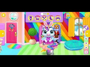 My baby unicorn game play❤❤