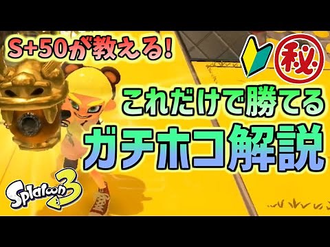 ガチホコ超シンプル解説！初心者でもこの立ち回りだけで勝てます！【スプラトゥーン3/S+50】