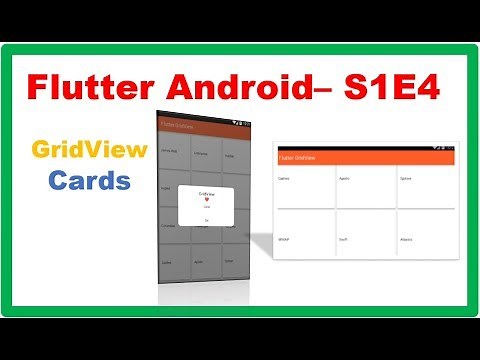 Flutter Android S1E4 : GridView with Cards and OnClick