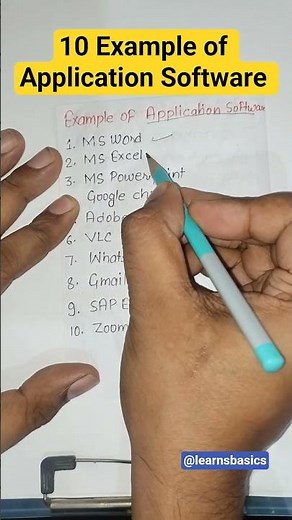 Example of Application Software? Ten Example of application software #applicationsoftware #shorts