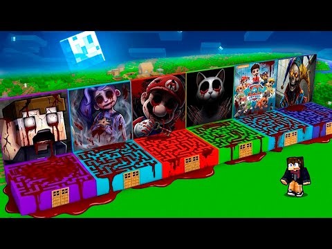 Ne CHOISISSEZ pas le mauvais LABYRINTHE sur Minecraft ! ( Lily lovebraids , mario ... )