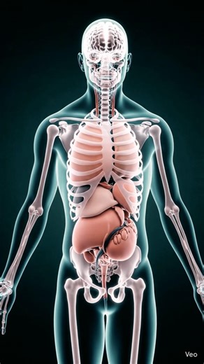 Ultra-realistic 3D full transparent human body.#shorts #shortsfeed