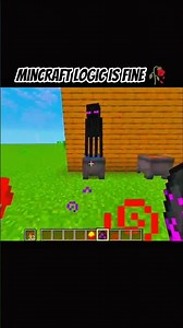 "Minecraft Logic Is Fine 😂💀🔥" #minecraft
