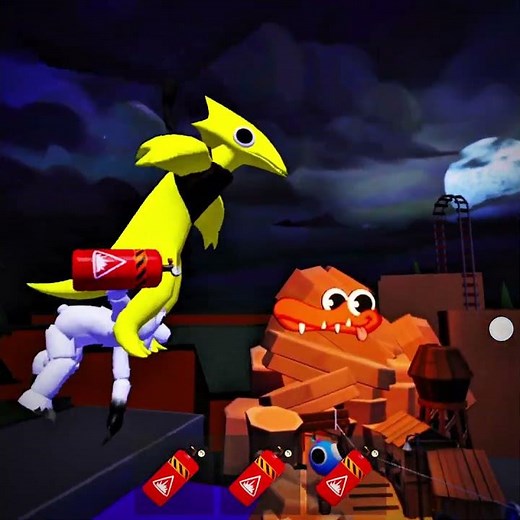 What If I Playing as Bear & Yellow Monster In Rainbow Friends funny moments #rainbowfriends #roblox