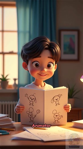 The Animator and the Moving Drawing #animation #creativity #drawing