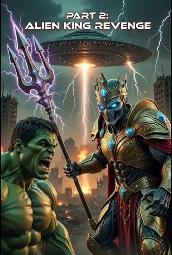 Alien King Revenge 👑🔥 | Hulk vs Alien King Final Battle 💥 | Part 2 #ai#hulk