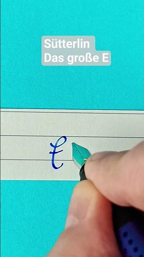 Sütterlin das große E 🤠 #deutscheschrift #sütterlin