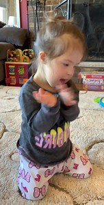 47K views · 1.5K reactions | So we’re a little late to the game but Emily just discovered “baby shark” and it’s simply adorable! 麗 Be sure to head on over to our Instagram for more!  EmilysHeart1 Nothing Down BuzzFeed Down Syndrome on The Mighty Love What Matters | Emily's Heart | Facebook