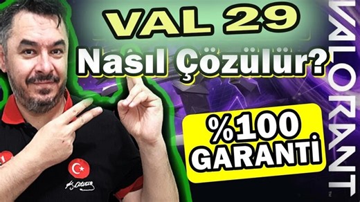 Valorant HATA KODU 29 Çözümü Valorant Error Code : 29, #VanguardHata