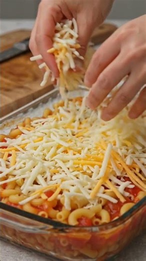 🍝 Easy Tomato Pasta Bake