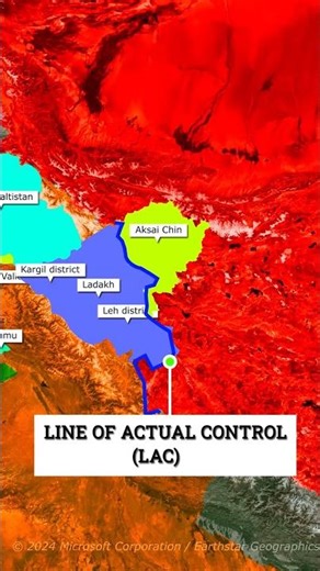 POK, LOC और LAC में अंतर🤔 Difference between POK, LOC and LAC #facts #geopolitics #boundaries #map