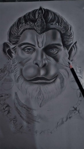 Jay Hanuman 🧡 #hanumanjanmotsav #artwork #pencil @Pextyle