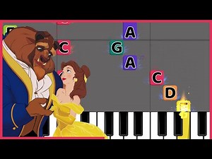 🎹 Beauty and the Beast - Easy Piano Tutorial | Learn Disney’s Timeless Classic