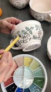 40K views · 345 reactions | Using Speedball Underglazes to add color to Mishima inlay on these cute tea cups! #madewithclayshare #speedballunderglaze | Clayshare | Facebook