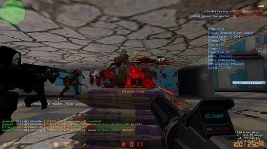 Counter Strike 1.6 Zombie Plague Server Gameplay