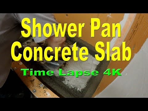 How to install mud on concrete in a shower pan for a tile shower stall