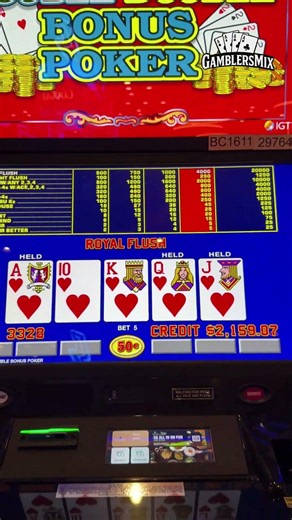 The Royal Flush Finally Hit for $2000 on 50 Cent Single Line!! 😱 | GamblersMix