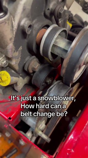 It’s just a simple snow blower belt change…😂🔧