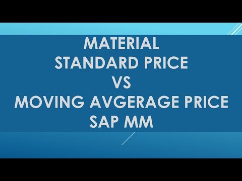 difference between Moving Average Price vs Standard Price SAP MM | moving average price sap mm