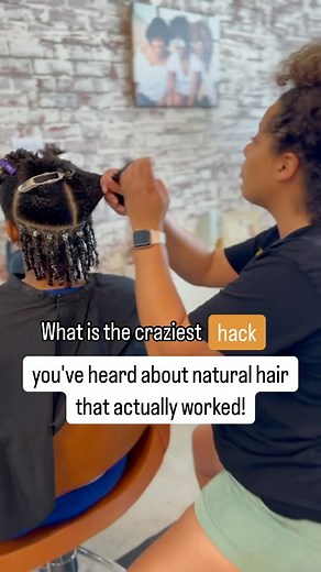 33K views · 613 reactions | Over the years there have been so many myths about natural hair in regards to hair growth, length retention, moisture, scalp health and more. We've been through putting monistat on the scalp, standing on our heads, onion water rinses and the MOST. But sometimes these things actually work! What's a natural hair hack that you've tried or seen someone else try that ACTUALLY worked! | Flourish Curls Salon | Facebook