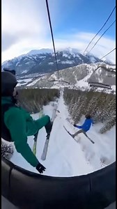 Brave skiers rescue dog from ski lift fall! | Jack Vale