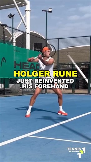 HOLGER RUNE JUST REINVENTED HIS FOREHAND #shorts