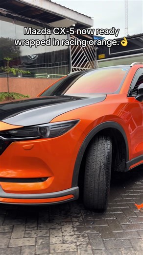 Mazda CX-5 Wrapped in Gloss Racing Orange
