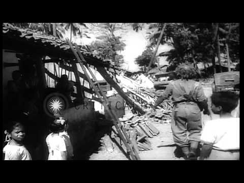 Indian troops occupy Goa following its annexation by India in December 1961 HD Stock Footage