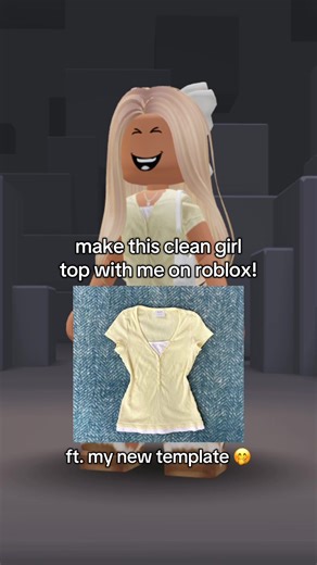 Create a Clean Girl Outfit on Roblox with My Template
