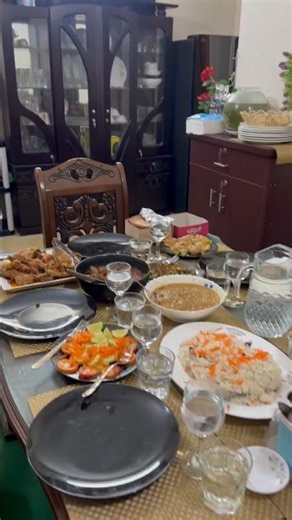 পারফেক্ট দাওয়াতের আয়োজন | Dawat preparation | Simple dining table set up | #shorts #youtubechannel