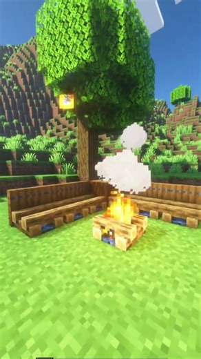 Minecraft Camping 🏕️ #minecraft #shorts