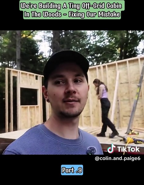 We’re building a tiny off-gird cabin in the woods:#colinandpaige #offgird #cabin #house #bunkie
