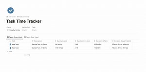 Task Time Tracker – in Notion