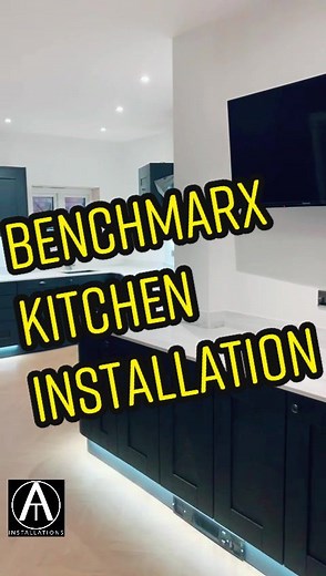 This is a @Benchmarx_swansea kitchen installation. Fully projected managed and installed by our team. #JDSummerDrip #fortheboys #installation #new #smallbusiness #kitchen #flooring #plastering #midnight
