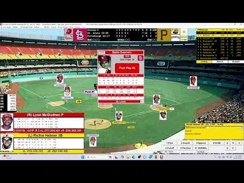 Action PC Baseball 6-17-75 St. Louis at Pittsburgh