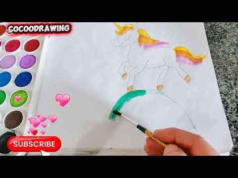 How to draw a pony drawing // easy pony horse sketch step by step for kid's