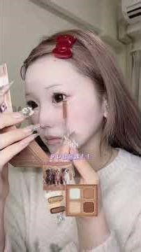 たぬき顔メイク挑戦してみた！#メイク #たぬき顔 #makeup