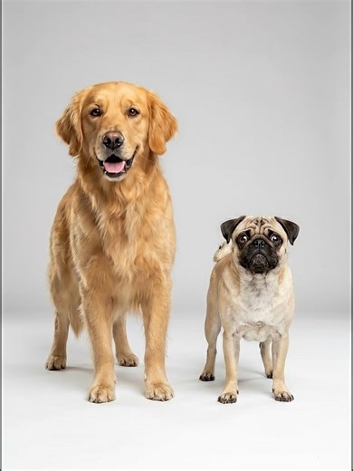 El Golden Pug ¿Qué pasaría si cruzamos dos perros que jamás deberían mezclarse? 👀 Golden R Pug = El Golden Pug Mira hasta el final. #AI #Pug #goldenretriever #Perro #VisualAI #curiosidad #quePasariaSi