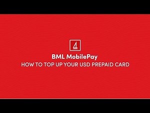 How to top up your USD Prepaid Card through BML MobilePay