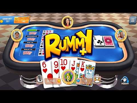 Rummy Plus (by Zynga) - free online original card game for Android and iOS - gameplay.