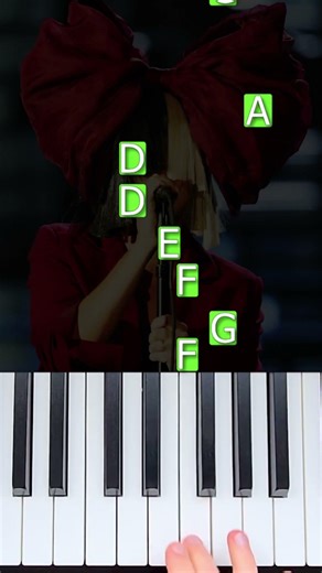 Sia - Snowman (easy piano tutorial) #shorts