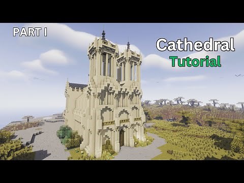 Minecraft: How to build a Medieval Cathedral | Minecraft Tutorial | Part 1