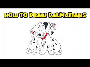 How to Draw Cute Dalmatians – Simple and Colorful Dogs Tutorial
